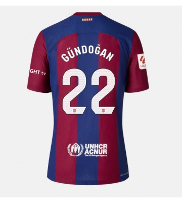 Barcelona Ilkay Gundogan #22 Hjemmebanetrøje Dame 2023-24 Kort ærmer